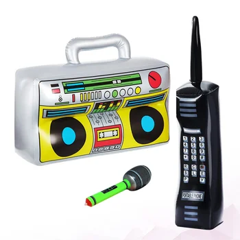 Надуваема Играчка Propstar Blow Up80S Микрофон Boombox Телефон 90S Вечерни Аксесоари 
