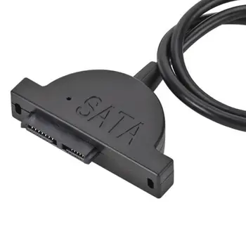 SATA 7pin + 6pin 13Pin към USB Тънък Адаптер TPE USB2.0 Оптично Устройство Кабел за Лаптоп