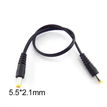 5 бр. Штекерный конектор dc AV аудио Съединители на захранване 5.5 mm x 2,1 мм Штекерный 5,5 x 2,1 мм Штекерный кабел-адаптер за Удължаване на Кабела на Захранването